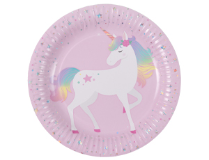 1502-6569 Тарелка Единорог дивный 23см 6шт/G