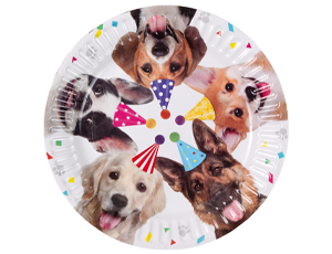 1502-6598 Тарелка Собачки фотографичные 17см 6шт/G