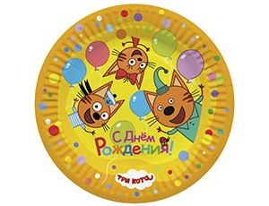 1502-6748 Тарелки Три Кота Веселый ДР 18см 6шт