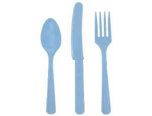 1502-6791 Столовые приборы Pastel Blue 24шт/A