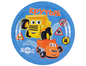 1502-6951 Тарелка КРУТЫЕ Грузовички 18см 6шт