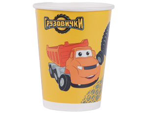 1502-6952 Стакан Грузовички 250мл 6шт