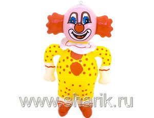 1503-0296 Игрушка надувная Клоун 40см