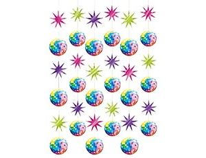 1505-1373 Гирлянда вертик Диско 70-х 2,1м 6шт/A