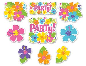 1505-1545 Баннер-комплект PARTY Гибискус 12шт/А