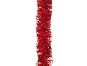 1505-2177 Гирлянда Мишура красная 10см 2м