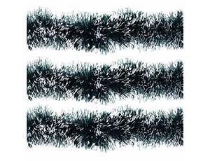 1505-2351 Гирлянда Мишура зеленая/белая 12смХ2м/G