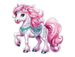 1505-2500 Плакат Лошадка 42х30см