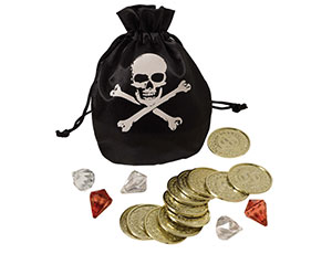 1507-1541 Мешок Пирата с монетами и камнями/A