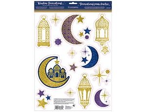 1507-1642 Наклейка н/окно Восточн Сказка бл 15шт/А