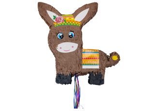 1507-2202 Пиньята Осел в сомбреро с лентами