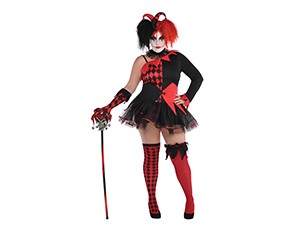 1508-0077 Костюм жен Джокер черно-красный XXL/A