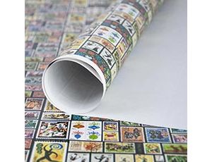 1509-0098 Бумага упак Марки почтовые 67х99см