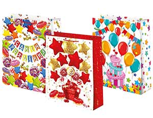 1509-1198 Пакет бум С ДР Праздник 26х32см