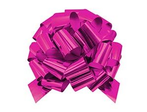 1509-1337 Бант Шар металл розовый D36см 7см/G