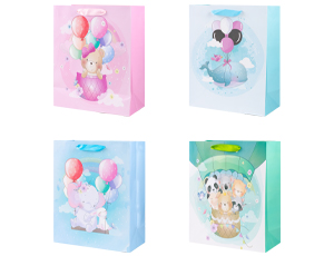 1509-1384 Пакет бум Зверюшки на шарах 26х32см/G