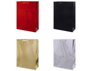 1509-1402 Пакет бум Цветной микс метал кожа30х40см