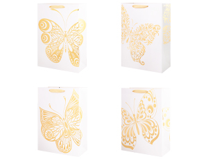 1509-1410 Пакет бум Золотая бабочка 30х40см/G