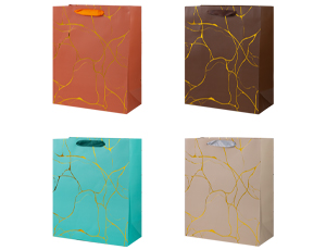 1509-1414 Пакет бум Золотые трещины 26х32см/G