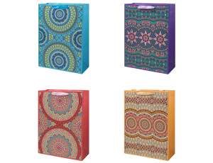 1509-1417 Пакет бум Цветочная мозаика 30х40см/G