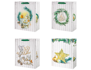 1509-1428 Пакет бум НГ Винтажный декор 26х32см/G