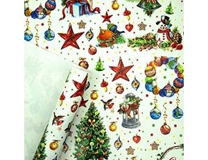 1509-1587 Бумага Новогодний венок 100х70см