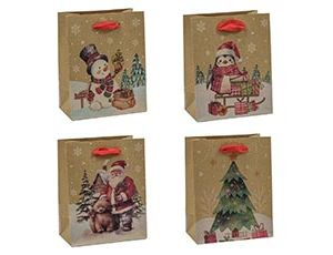 1509-1667 Пакет бум Зима с подарками микс 12х15см