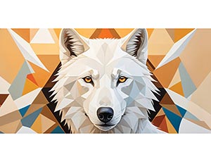 1509-2018 Конверт д/денег Волк