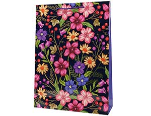 1509-2021 Пакет бум Цветочный узор 32х45см
