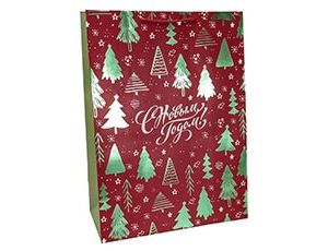 1509-2068 Пакет бум Елки Зеленые тис 40х55см