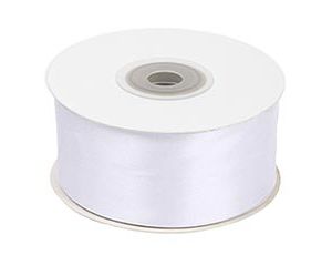 1509-2305 Лента атласная 38мм*22,5м 3001 белый