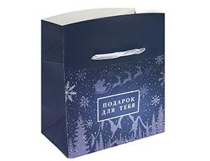 1509-2371 Пакет-короб бум Подарок дляТебя 23х20х14