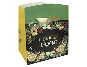 1509-2372 Пакет-коробка бум Аромат зимы 23х20х14см