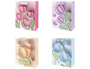 1509-2383 Пакет бум Тюльпаны 3D 18х23см/G