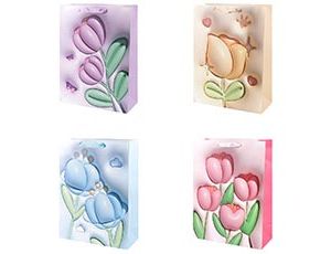 1509-2384 Пакет бум Тюльпаны 3D 30х40см/G