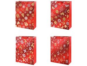 1509-2393 Пакет бум Новогодний Узор 30х40см/G