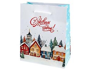 1509-2542 Пакет бум НГ Домики 12х15см