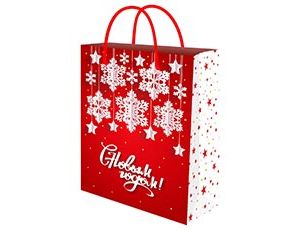 1509-2543 Пакет бум НГ Снежинки 18х23см