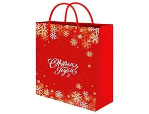 1509-2545 Пакет бум НГ Красный 26х33см