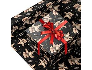 1509-2615 Бумага упак КЛЕВЫЙ ПОДАРОК 100х70см