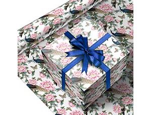 1509-2620 Бумага упак Павлины 100х70см