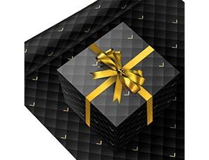 1509-2633 Бумага упак Черная 100х70см