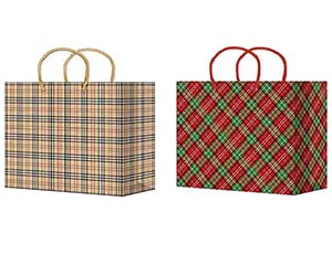 1509-2651 Пакет бум Шотландка микс 56х41см