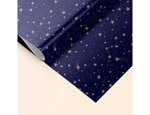 1509-2668 Бумага упак Созвездия золот 70х100см10шт