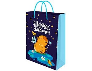 1509-2669 Пакет бум Капибара с крылышками 14х20см