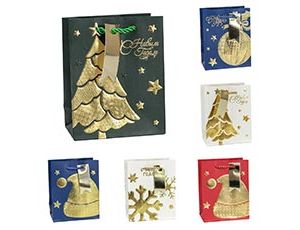 1509-2686 Пакет бум НГ Золотой микс тис 12х15см