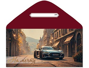 1509-2695 Конверт д/денег НА МЕЧТУ Машина