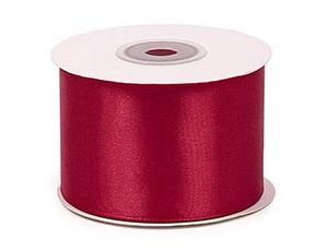 1509-2724 Лента атлас 50мм*22,5м 3088 т.бордовый