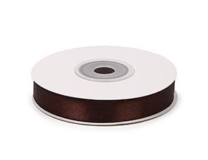 1509-2738 Лента атлас 12мм*22,5м 3139 т.коричневый