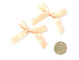 1509-2750 Бантик атласный 3,5см бежевый